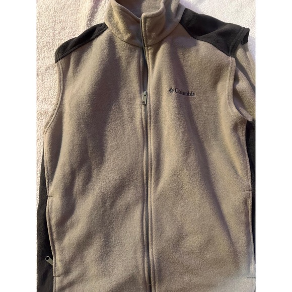 Columbia Sportswear Steen's Mountain Vest Mens XL Gray Full Zip Logo Embroidered - Picture 4 of 6